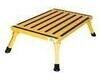 Aluminum Folding Platform Safety Step Extra Large Yellow